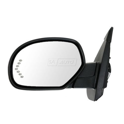 Mirror power heated signal puddle ptm driver side left for chevy gmc pickup suv