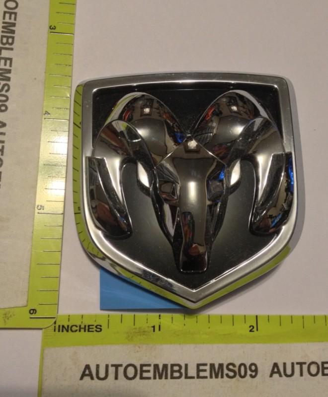 New dodge chrome ram head shield 2 3/8" emblem