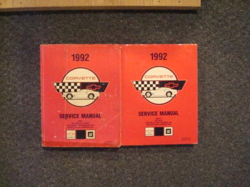 1992 chevrolet chevy corvette vette factory service work shop reapir manual book