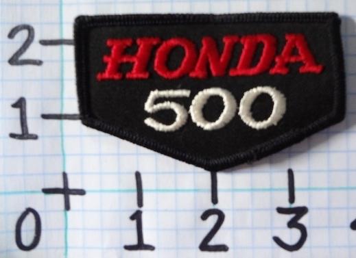 Vintage nos honda 500 motorcycle patch from the 70's 012