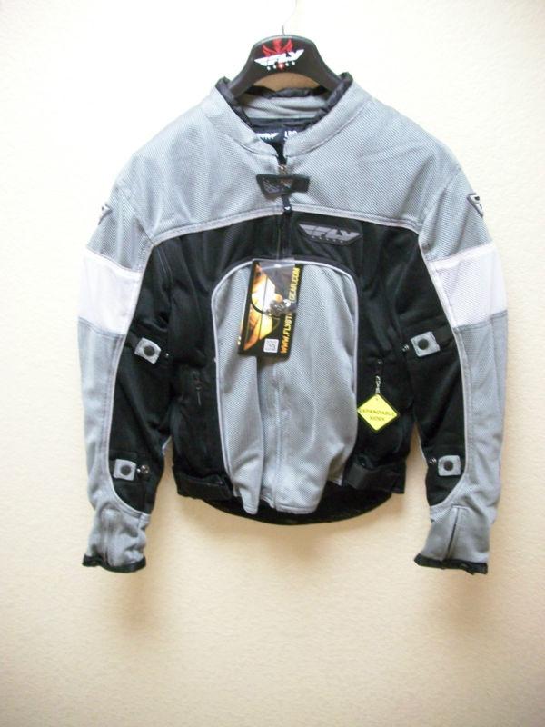 Fly racing coolpro ii mesh jacket mens 2xl silver new! 