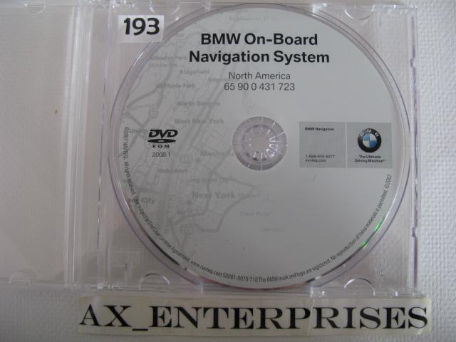 Bmw navigation dvd # 723 map update @ 2008.1 fits: 2005 2006 x5 3.0i 4.4i 4.8is
