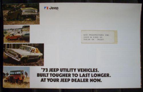 Nos 1973 jeep utility vehicles sale mailer wagoneer jeepster gladiator universal