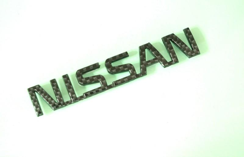 Nissan carbon fiber klevlar style name plate emblem sticker 