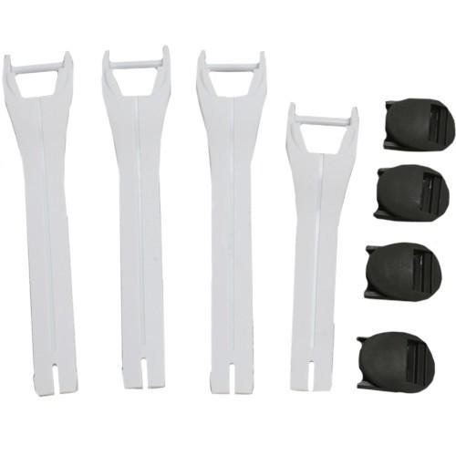 Moose m1.2 youth boots replacement strap kit white