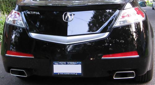 Acura tl rear bumper chrome trim kit 09 10 11