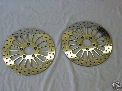 2008'-2011' polished harley 11.5 hd brake rotors fxcwc rocker-f/r with bolts