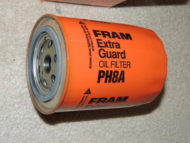 Lot of 3 fram extra guard ph8a engine oil filter - new in box