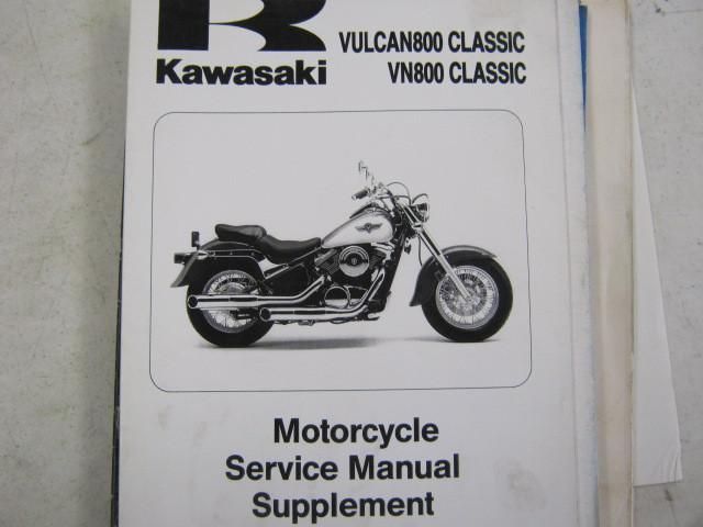 Oem factory kawasaki 1996-2002  vulcan 800 classic serivce manual supplement