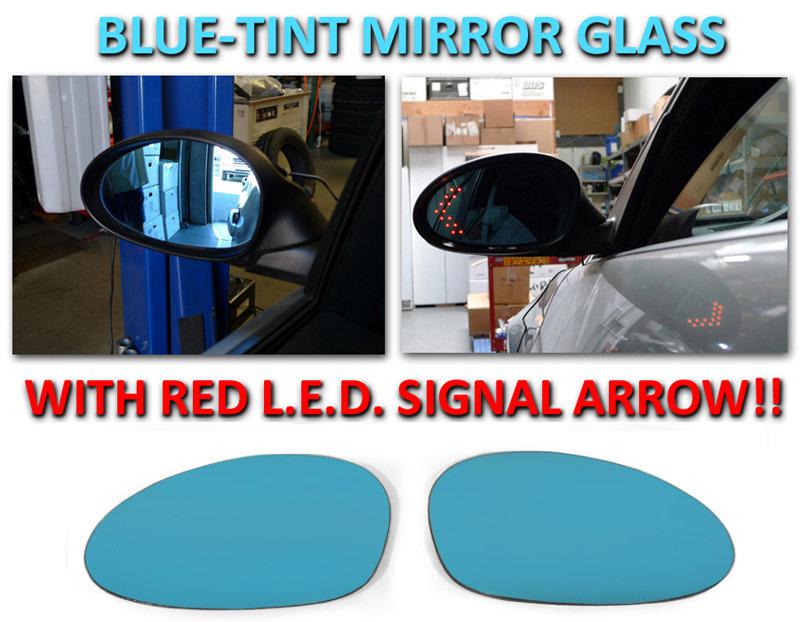 Usa 08 09-11 bmw e82 coupe e88 convertible red led turn signal mirror glass 2d