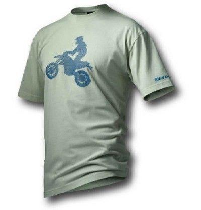 Bmw genuine motorrad motorcycle t shirt jump 2 in creme - size xxxl 3xl large   