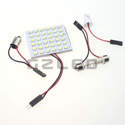 10x led panel light 36 smd 3528 omnipotent t10+ba9s+fe​st​oon bulb adapters