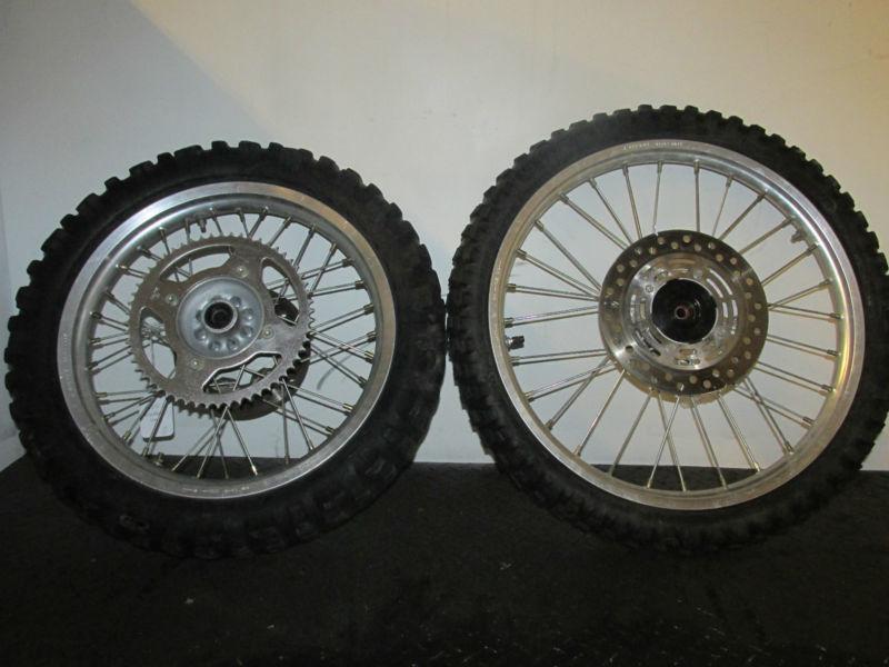 2004 cr85 cr 85 80 85r 80r 16/19 big wheel rim hubs tires rotors set 