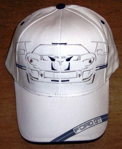 New unique 2005 2006 ford gt gt40 supercar embroidered white cotton hat/cap!