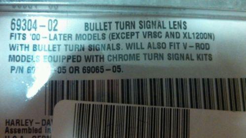 Harley davidson bullet turn signal lens