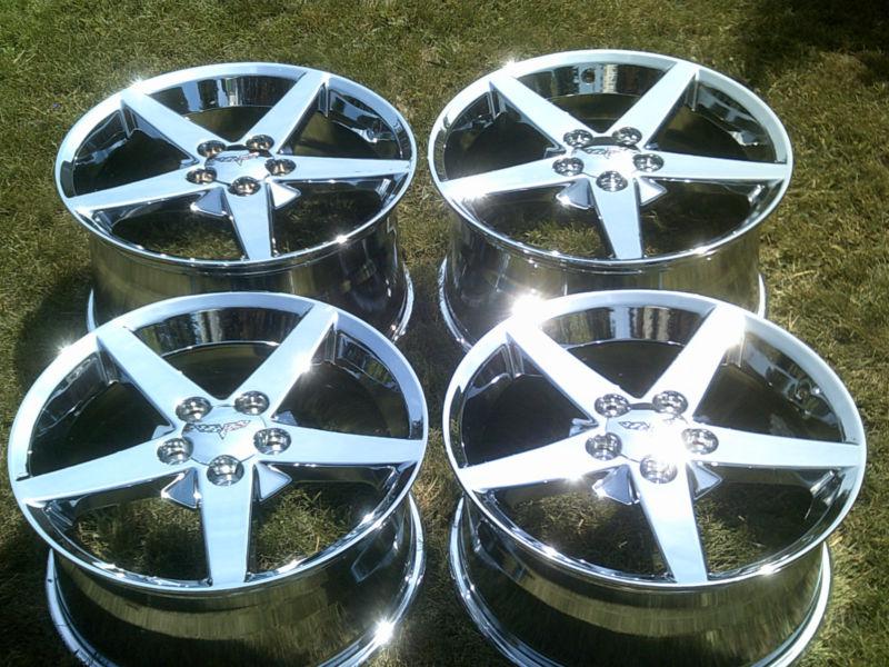 Chevey 2006 corvette c6 oem factory wheels 19"+18" chrome alloy 5 star mag rims