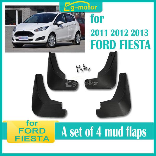 Mud flaps splash guard mudguard fit for 2011 2012 2013 ford fiesta hatch x4