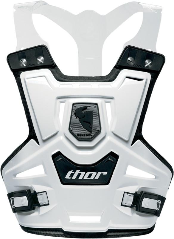 Thor sentinel pro roost protector white dirtbike atv mx armor chest guard