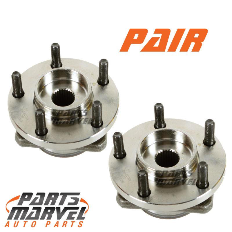 Pair front dodge caravan voyager town country wheel hub and bearing assembly