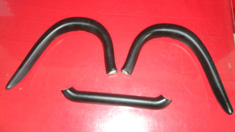 Porsche 986 boxster roll bar pads black very nice condition 3 pcs. fits 00-04