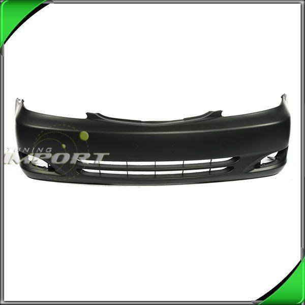 02-04 toyota camry se primered black w/fog holes front bumper cover replacement
