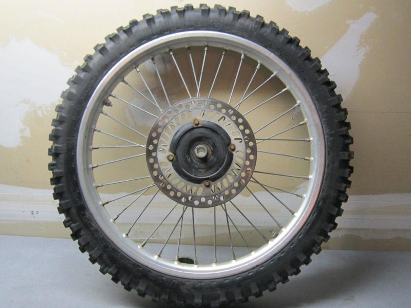 1992 honda cr 125 front wheel w/ rotor and tire