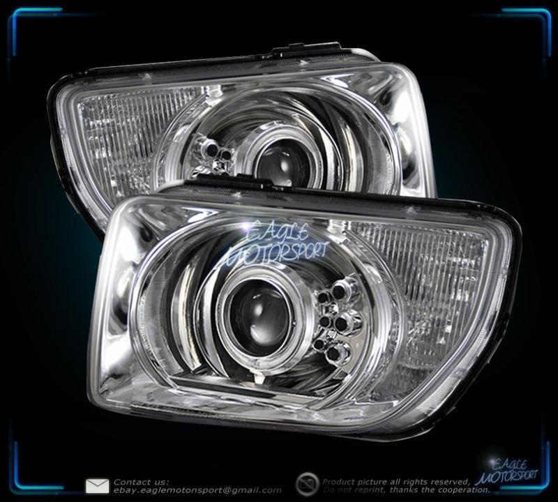 2003-2006 honda element ccfl halo projector headlights chrome head lamps