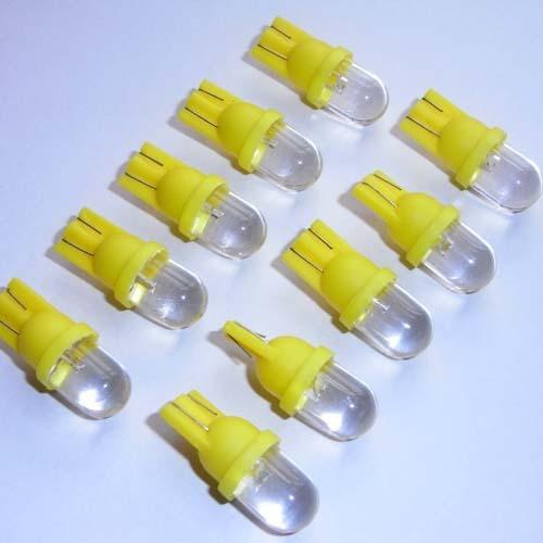 10x yellow led t10 194 2825 168 158 dashboard bulbs license plate parking lights