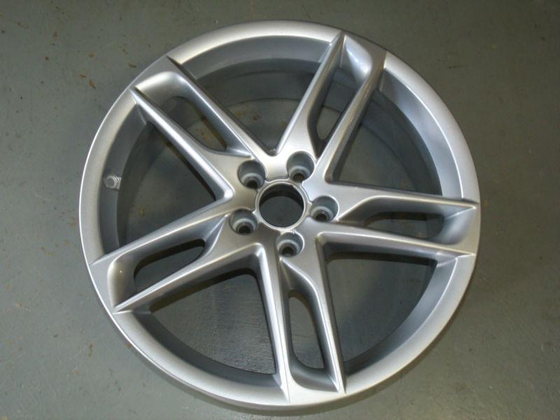 2013 audi q5 wheel, 19x8, 5 slotted spoke full painted silver