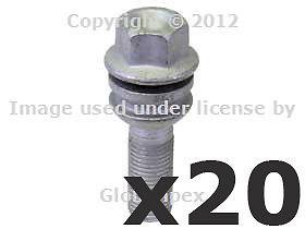 Vw touareg 3.2/4.2/5.0 lug bolt 14mm set new (20) febi + 1 year warranty