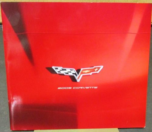 Original 2005 chevrolet corvette dealer prestige brochure coupe convertible ls2