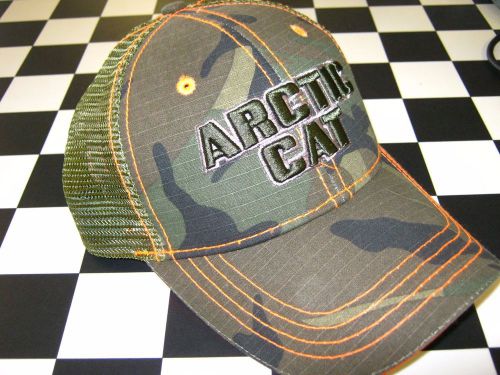 Arctic cat camo vented cap hat 5253-190 osfm adjustable snowmobile atv utv new
