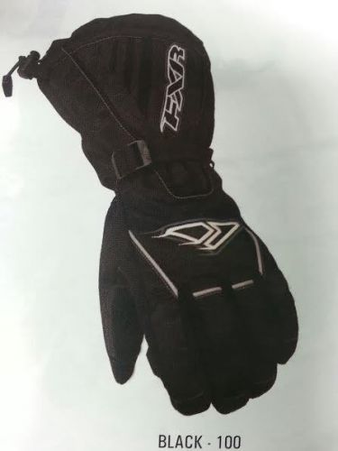 Fxr mens fuel black cold weather winter snowmobile gloves - xl or 2xl xxl - new