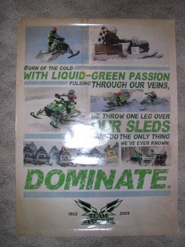 Arcticcat snowmobile poster-dominate 1962-2009