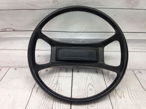 Attwood steering wheel used boat wheel black plastic 14&#034; diameter