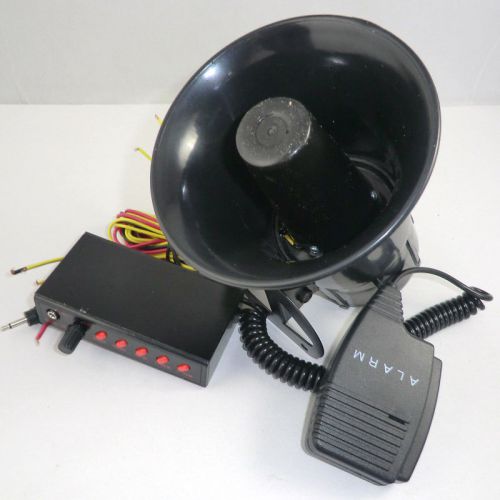 Top quality car new12v 5 sounds mic pa system horn/siren auto van truck tone max