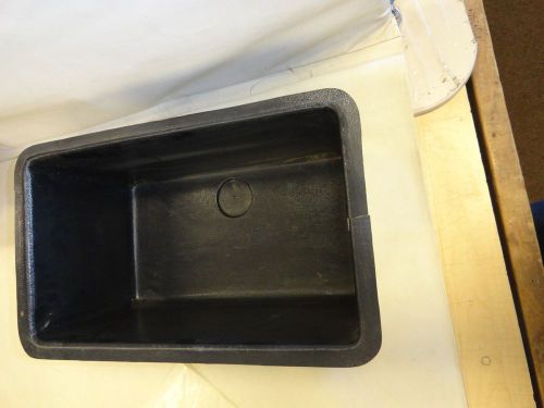 Black plastic storage bin 18 3/8&#034; x 11&#034; x 8&#034; marine boat