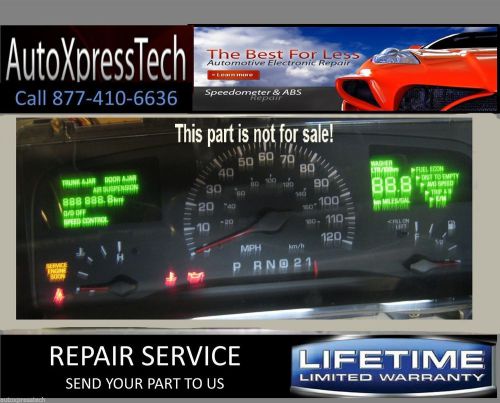 1998 lincoln town car digital cluster display odometer repair service fast best