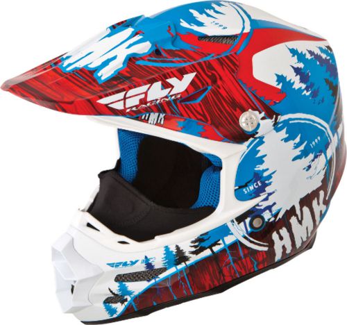 Fly racing/hmk f2 carbon pro helmet stamp red/blue - 6 sizes