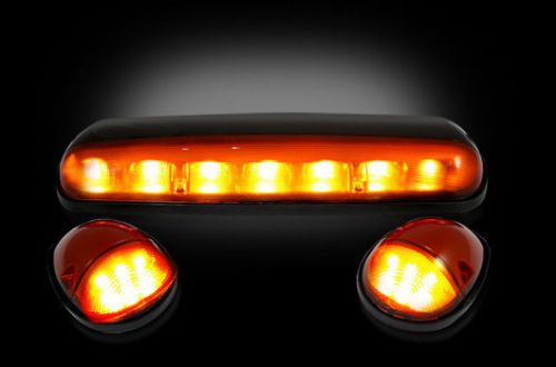 Recon amber led cab lights 2002-2007 chevy &amp; gmc heavy-duty - 264155am