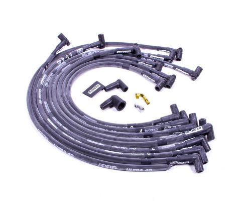 Moroso ultra 40 spark plug wire set spiral core 8.65 mm black sbc p/n 73817