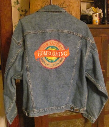Saturn auto  - the saturn homecoming spring hill tennessee - denim jean jacket