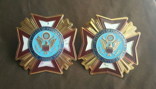 United states vfw grill badge license plate topper emblem 2 1/4&#034;