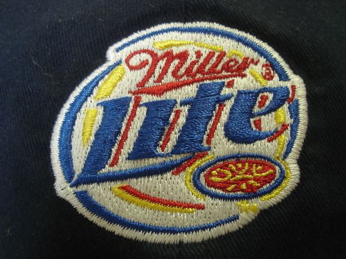 Miller lite brewing co. hat -baseball cap - navy blue with embroidery adjustable