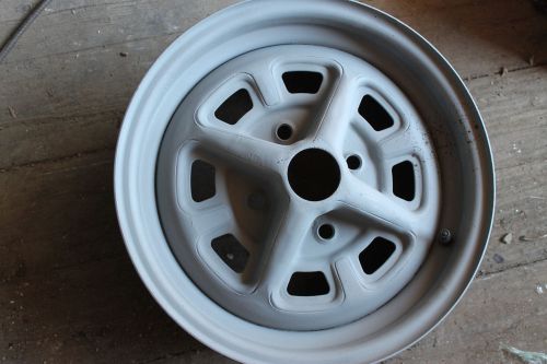 Mgb rostyle 14&#034; inch steel rims oem mg wheels with vanity rings set