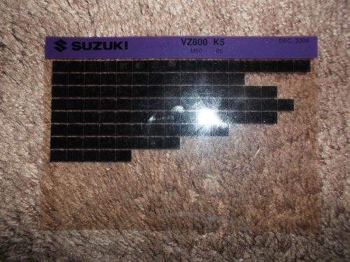 2005 suzuki motorcycle vz800 m50 k5 microfiche parts catalog vz 800