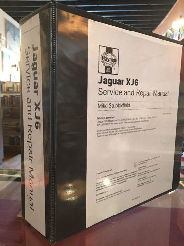 Jaguar xj6 service repair manual + more vanden plas 3.6 in 3-ring binder