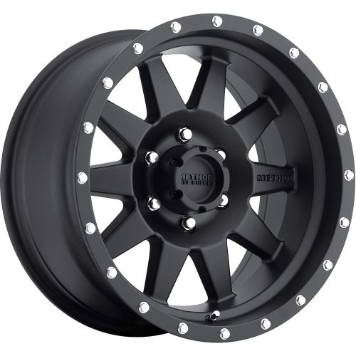 18x9 black method the standard 8x6.5 -12 rims open country mt 38 tires