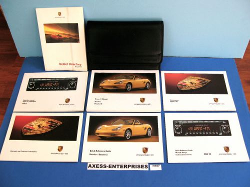 03 2003 porsche boxster / boxster s owners manuals drivers books pouch set h187