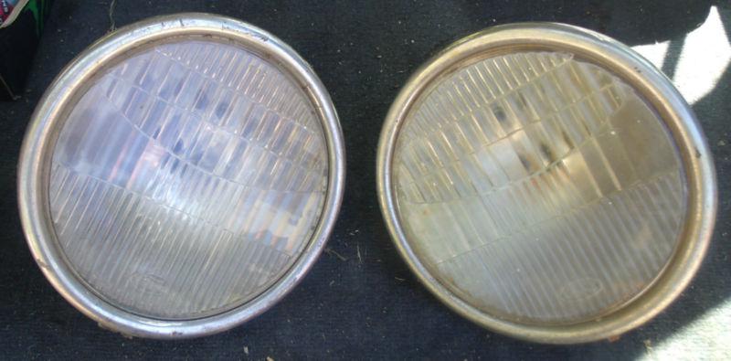 Vintage pair ford model t  & a  headlights extra headlight rat rod